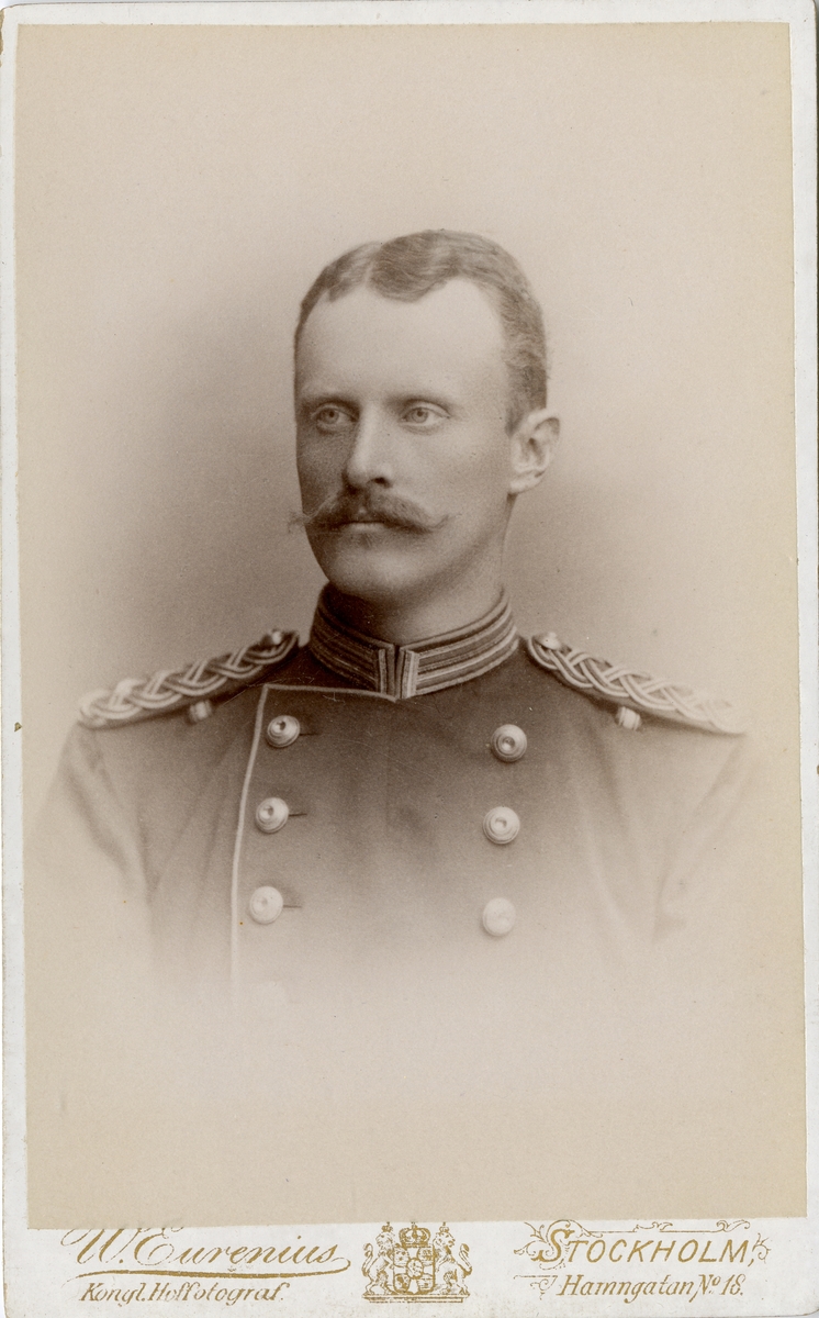 Porträtt av Anders Fredrik David Liedholm, officer vid Kronobergs regemente I 11.