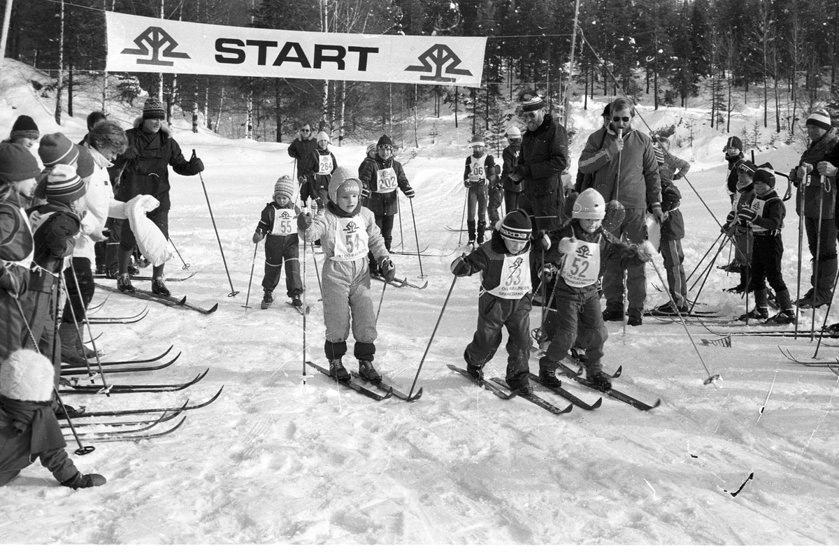 Barn på ski