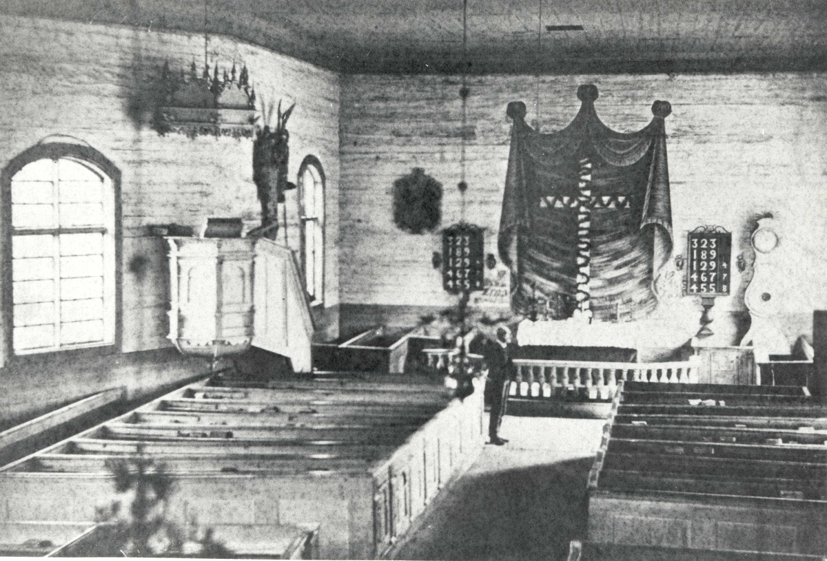 Interiör från Fagerhults kyrka.