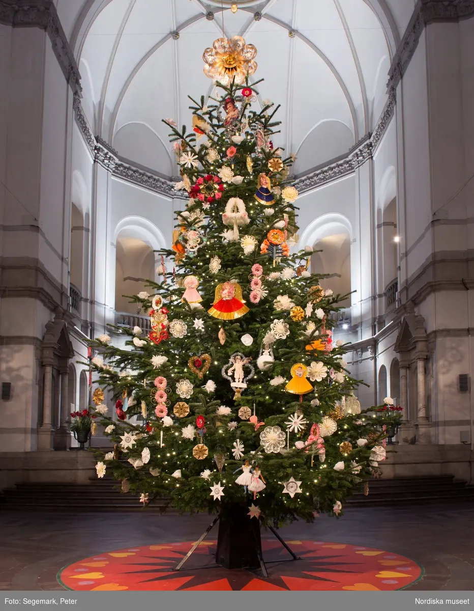 Julgran juldekoration Nordiska museet 2015