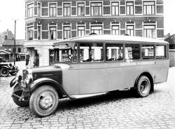 Denne bussen gikk i rute mellom Rolvsøysund og Fredrikstad. 