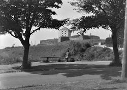 Kristiansten festning sett fra Singsaker studenthjem