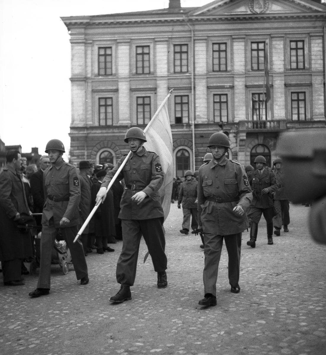 Hemvärnet femårs-jubileum. 1945