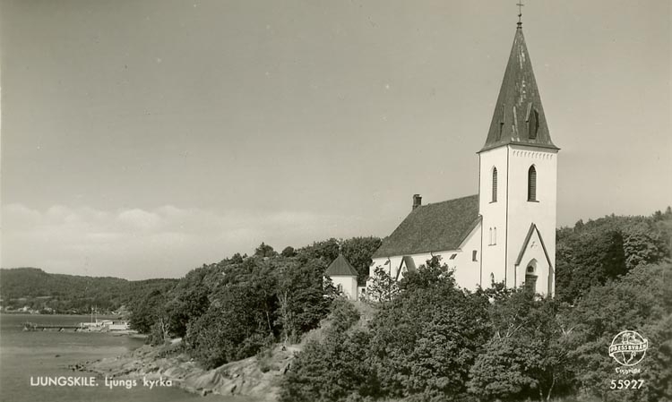 Enligt Bengt Lundins noteringar: "Ljungs kyrka med friluftsbad".