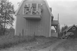 Hytte-landsted og landskapsbilder.