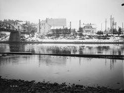 Tørlegging av Tinnelven ved Tinne bro og Furhuheim Hotell.