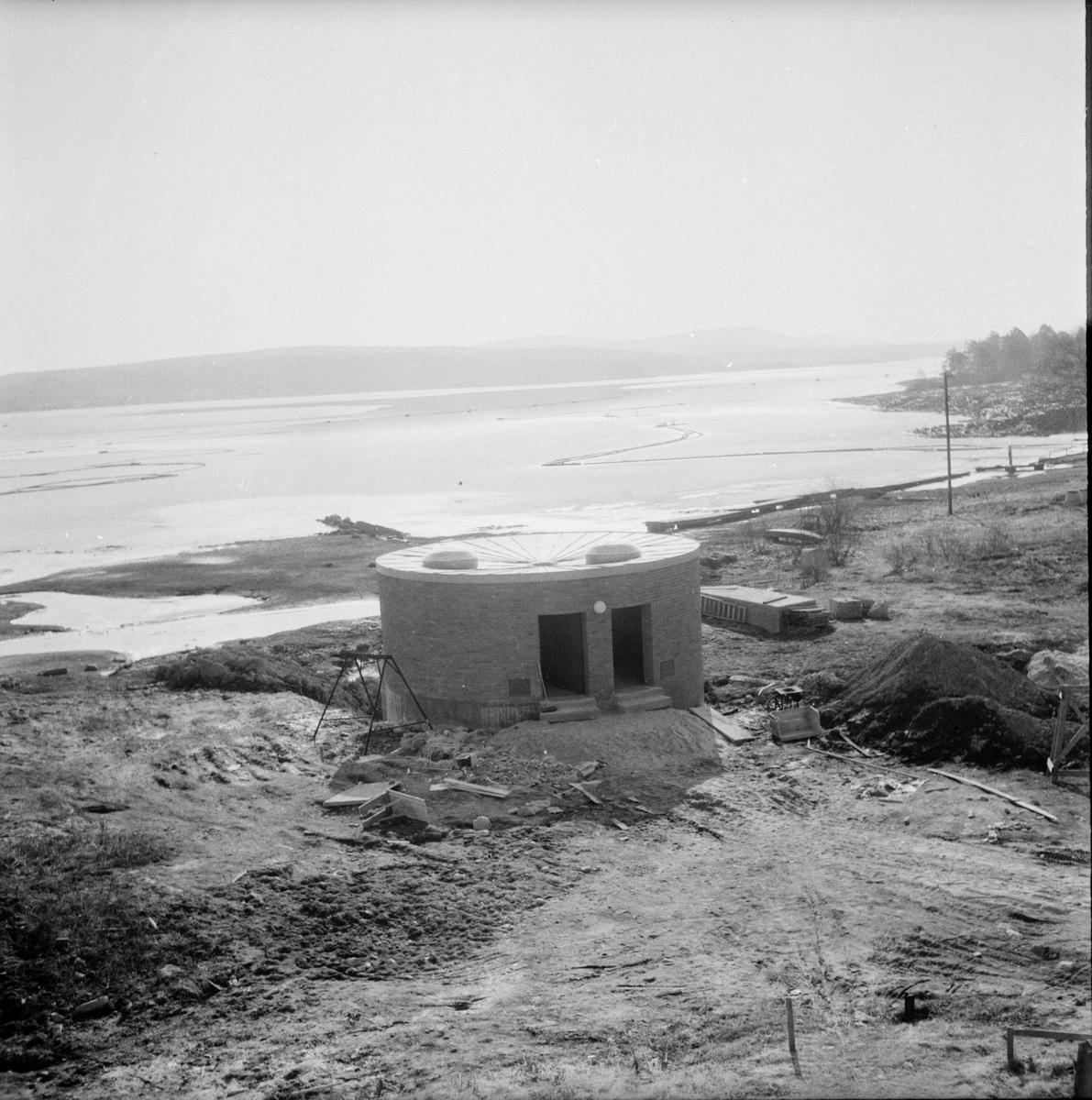 Pumphuset vid Varpen.
25/4 1957