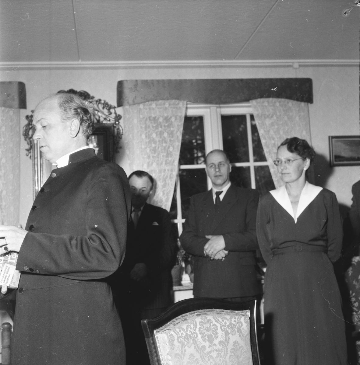 Kyrkoherde Åke Bungner,
Radioandakt på folkhögskolan 1957
