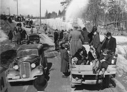 Panikkdagen 10. april etter rykter om bombing av Oslo fra br