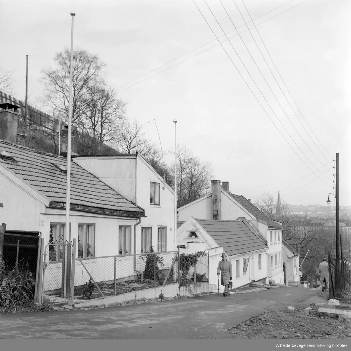 Telthusbakken. November 1957