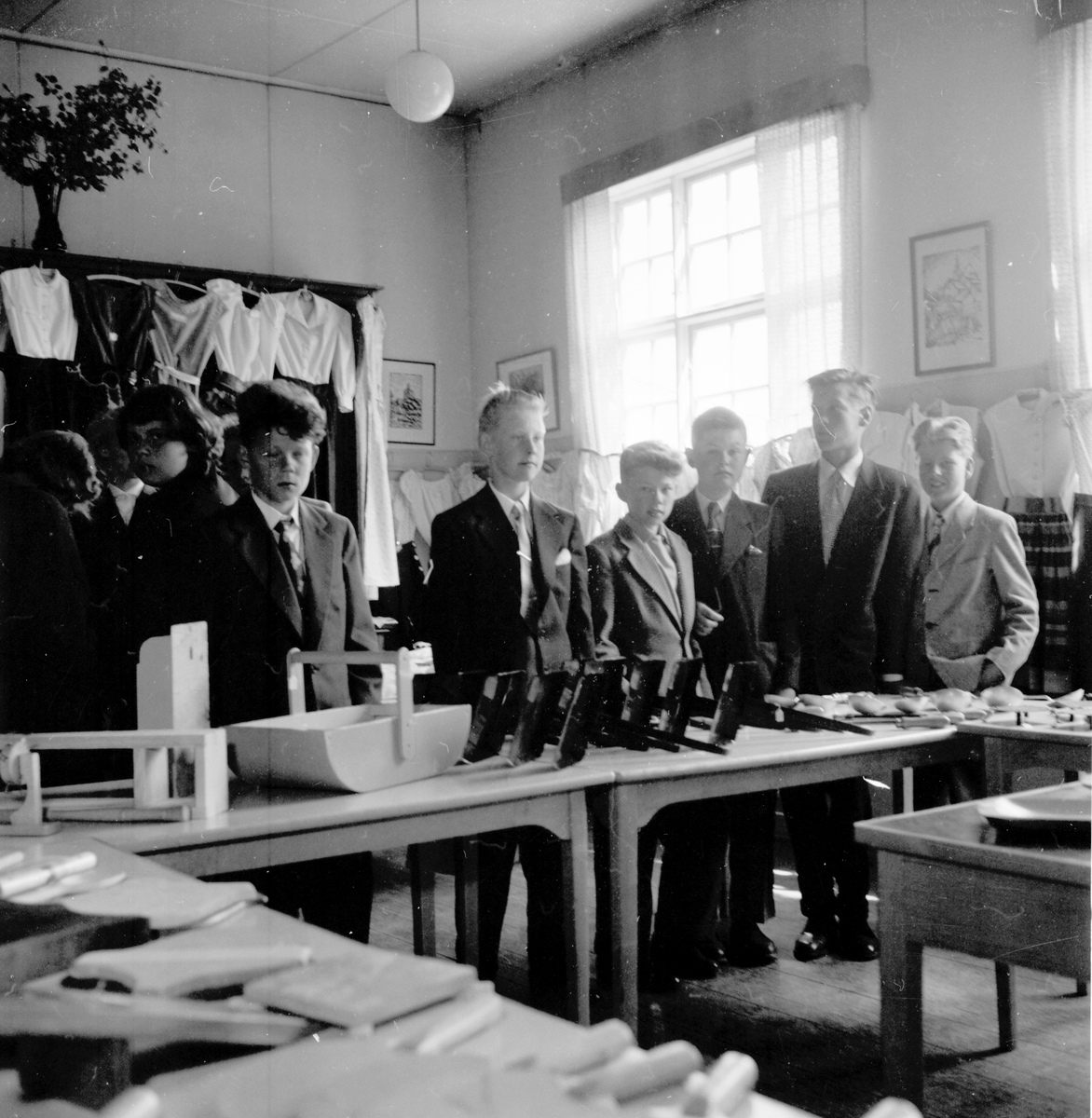 Skolavslutning i landskommunen.
1955
