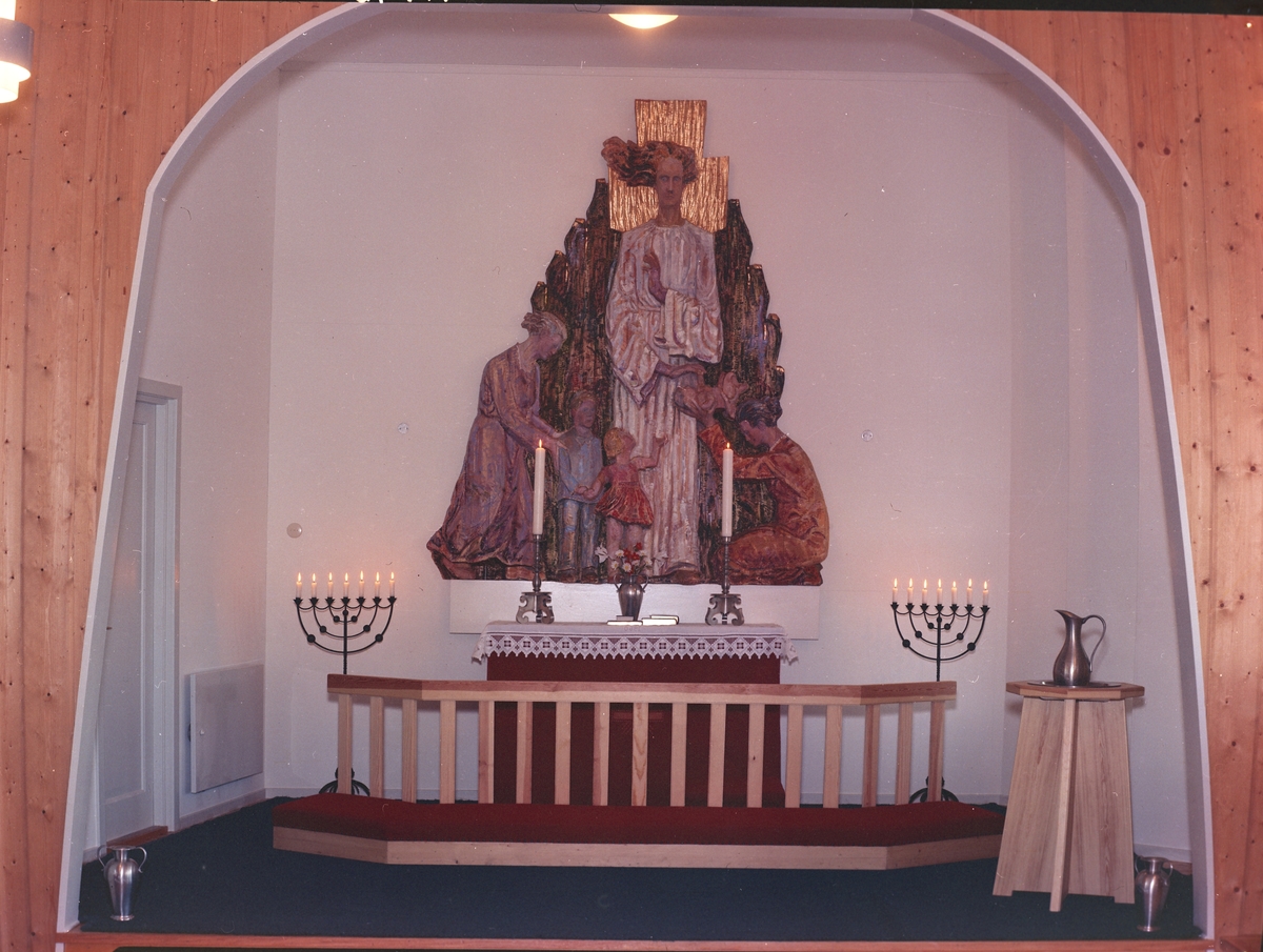 Interiør fra Reinli kirke ( kapell ).