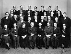 Berg herredstyre 1948/1951, Berg i Halden. 

1. rekke fra 