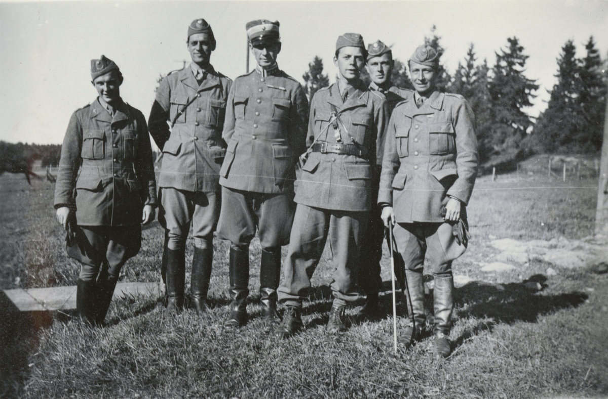 Gruppbild med officerare från Södermanlands regemente I 10.