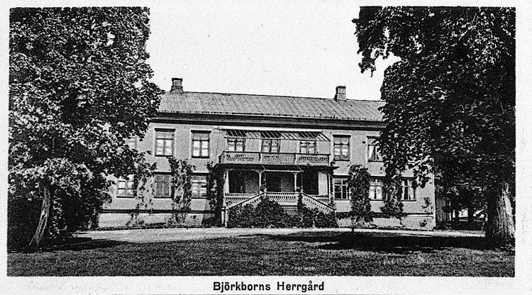 Björkborns herrgård, repro: ÖLM 1993.