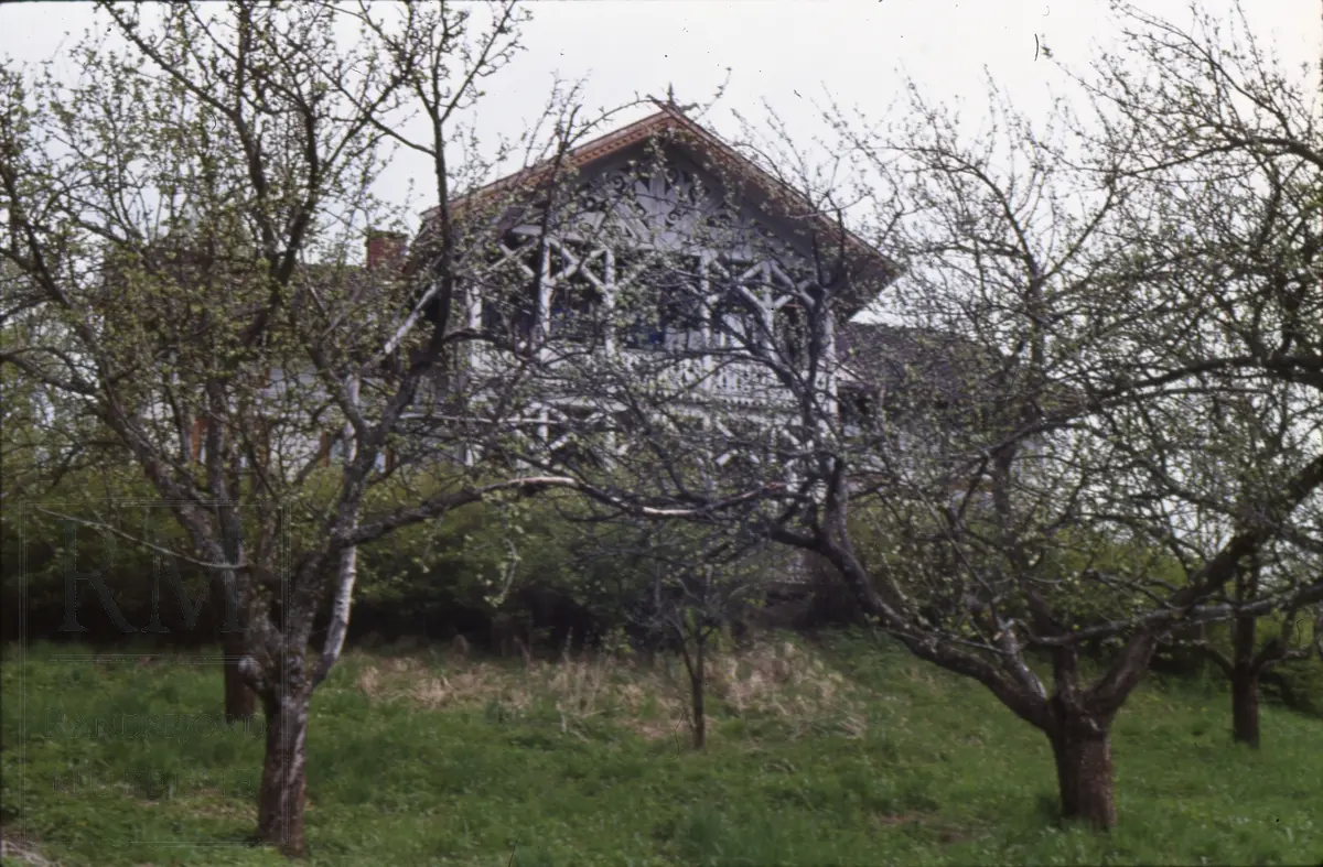 Foto med motiv fra Sveitservillaer og annen bebyggelse i Jevnaker, 1973.