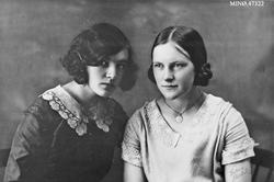 Portrett av to kvinner