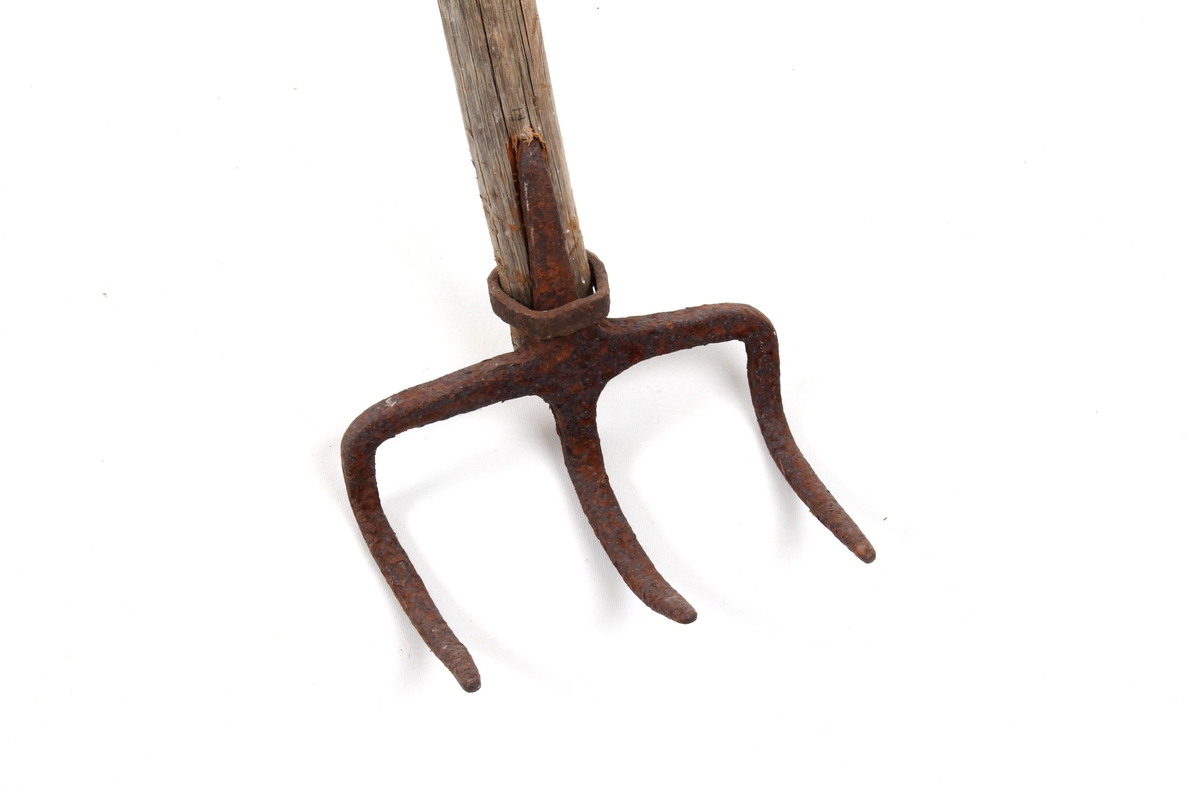 Sprettegrip til å spretta "møkka" med.