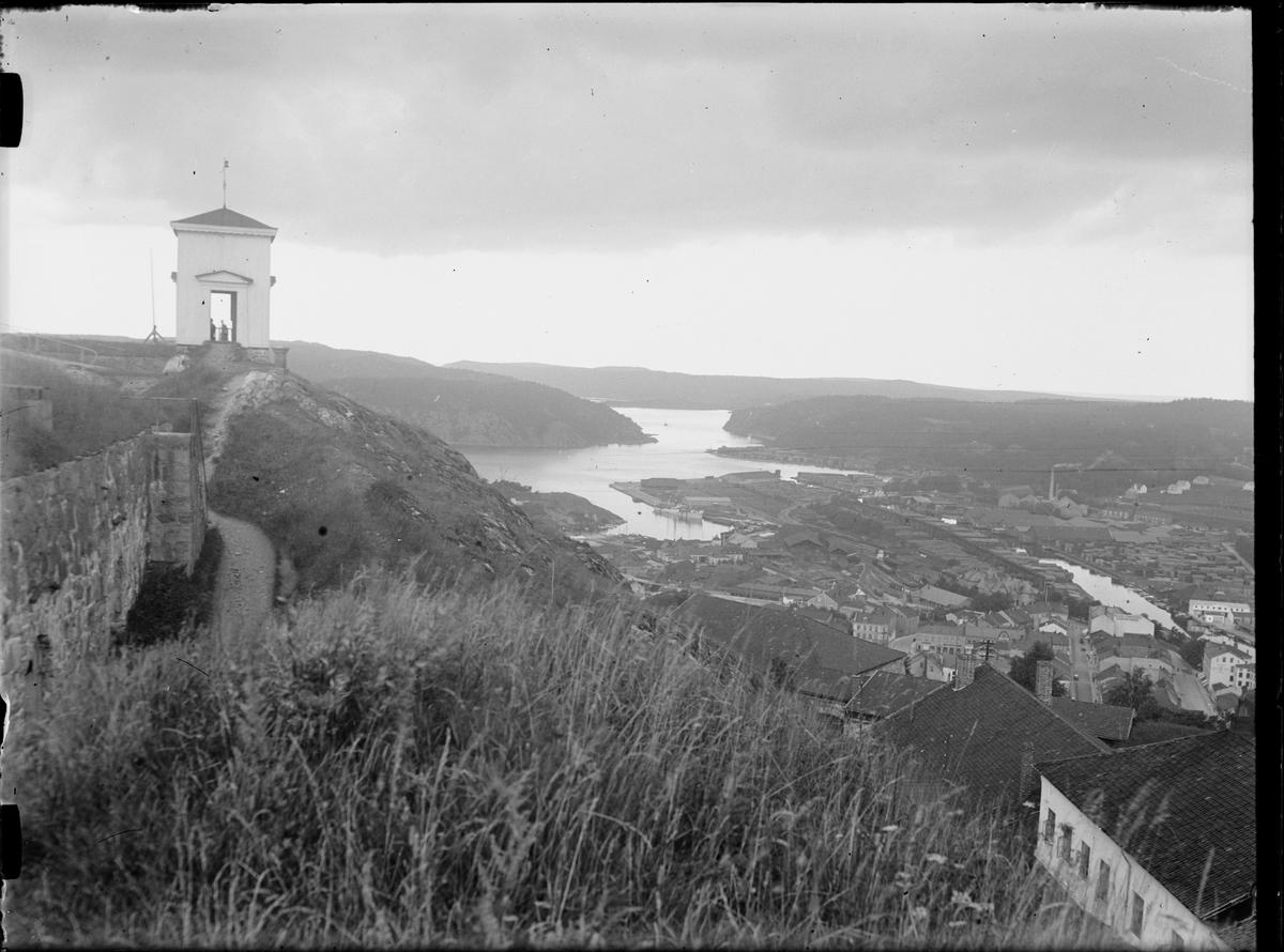 Vy över Halden från Fredrikstens fästning, Norge