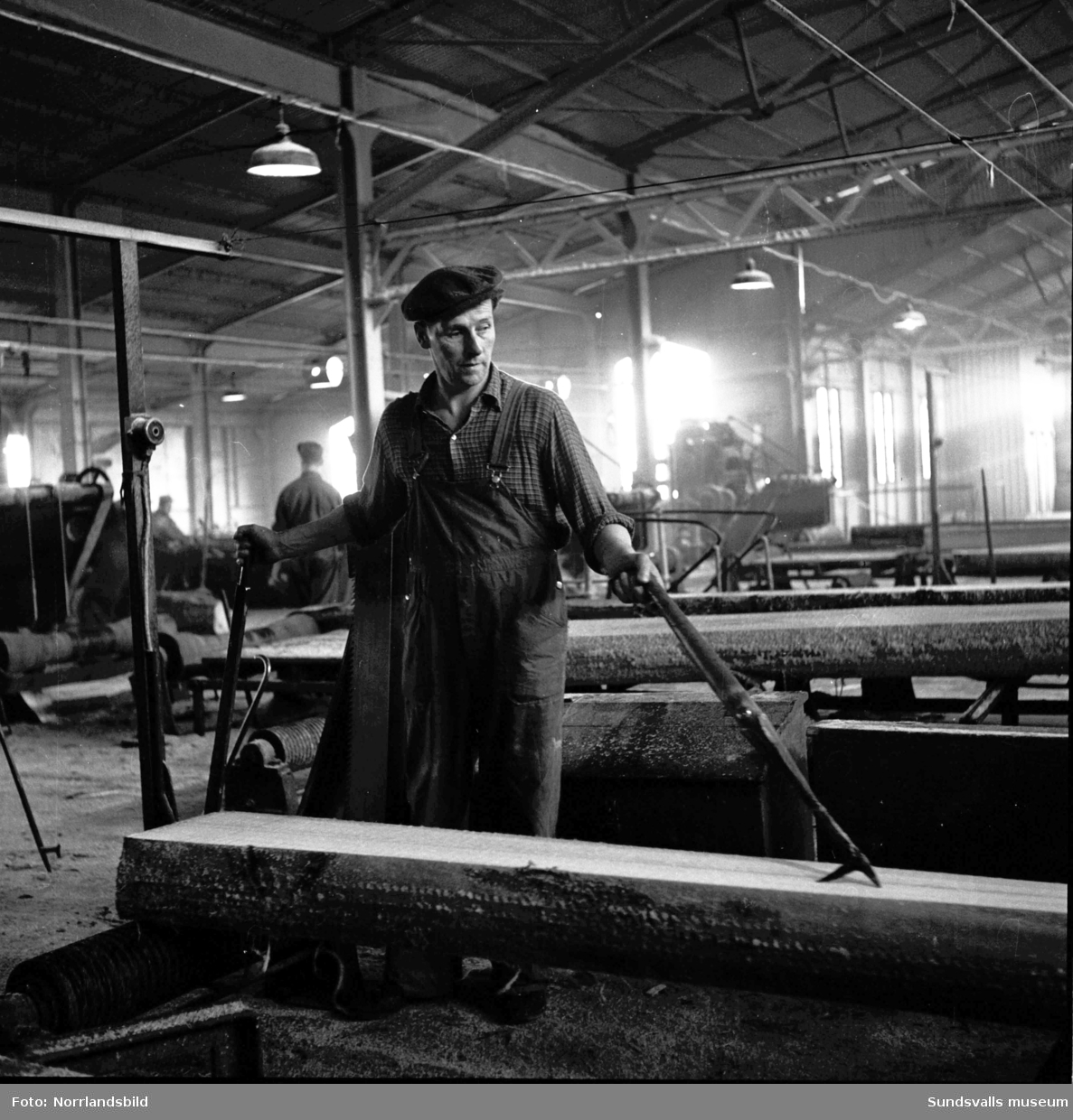 Reinhold Sundin, arbetare på Skönviks sågverk.