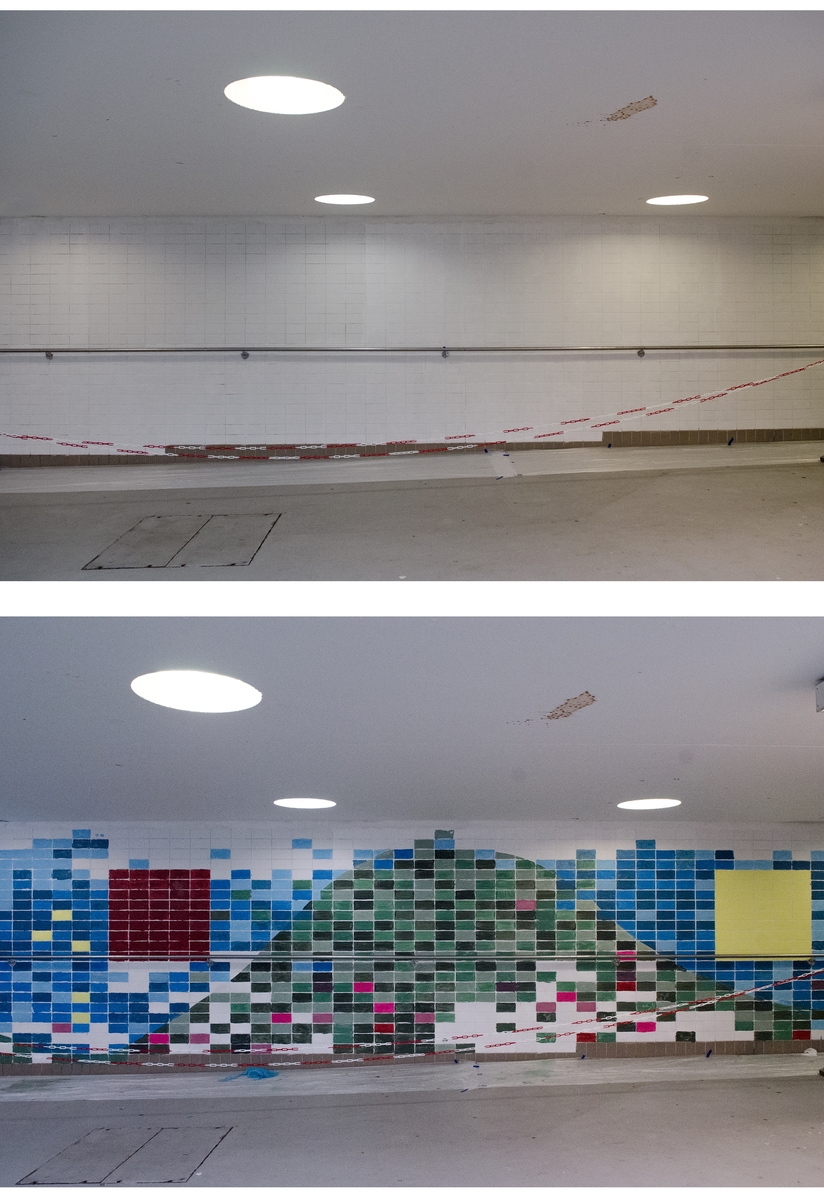 Moi og Salamah skapte et temporært kunstprosjekt sammen med elever i en valgfagsklasse på Ski ungdomsskole. Gjennom de neste ukene skal de se på fargene i byen og landskapet. Kunstnerne ønsket å invitere en gruppe elever til å undersøke Ski gjennom farger. Målet er at de vil se sin hjemby med nye øyne og at vi sammen kan skape nye fortellinger om Ski. Moi inviterte også kunstnar og forfattar Geir Yttervik til å undervise elevane i Josef Albers’ fargelære.