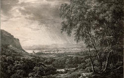 Christiania fra Galgeberg [papirkunst]