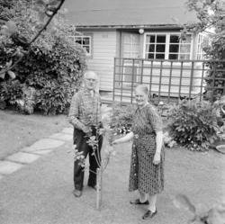 Solvang Hagekoloni har 35 års jubileum. Julie og Johan Ruud 