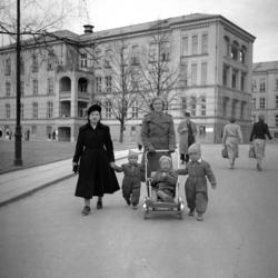 Ullevål Sykehus. Eksteriør. Påsken 1950