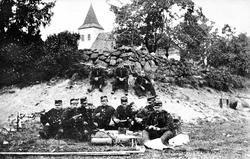 Grændsevagt ved Ide kirke 1905.