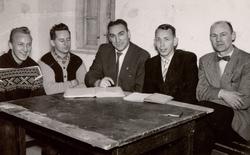 Styremøte i klubbhuset til Landsås.