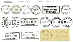 Stempelkatalog Stovner Oslo, Oslo kommune, Oslo