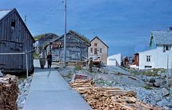 Foto fra fiskeværet Grip, nå i Kristiansund kommune. Fotogra