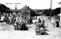 Fredrikshald. Fisketorvet.