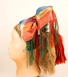 hodeplagg lykkjeplagg med knipling Øvre Hallingdal