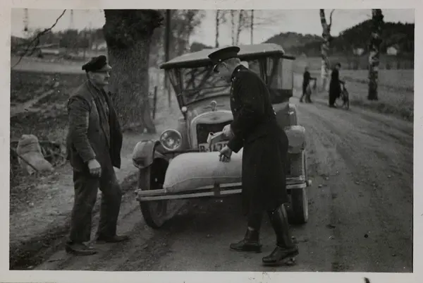 Bilpatrulje i Østfold i mai 1936