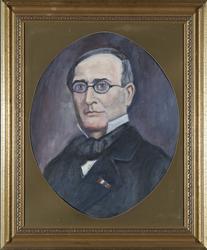 Portrett av Hr. og Fru Arent Greve de Besche (etter foto) [m