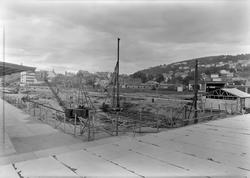 Grunnarbeid for ny kornsilo på Ila Pir