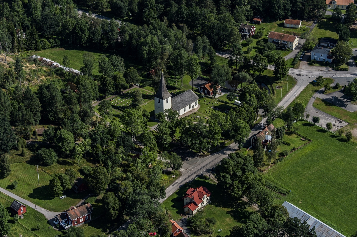 Flygfoto över Nye i Vetlanda kommun.