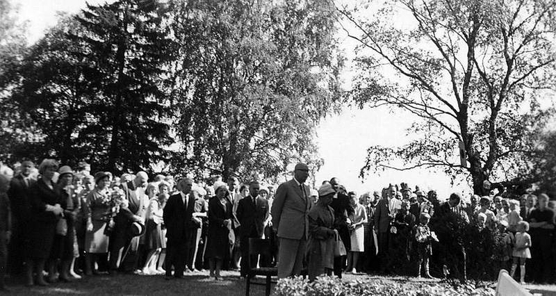 I förgrunden: President Uhro Kekkonen och fru Sylvi Kekkonen