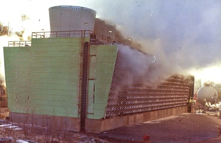 Kyltornet. 
Tornet rasade 1985.