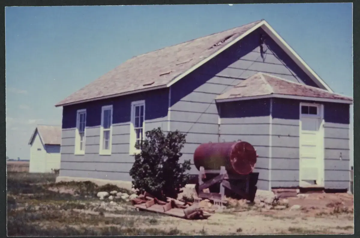 Picture of the school house in 1968