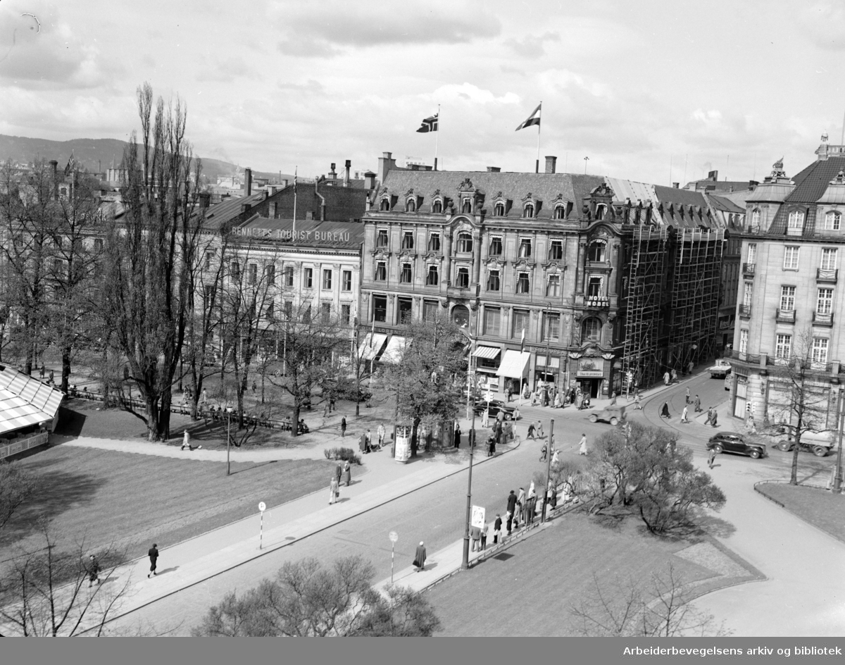 Nobel Hotell (Karl Johans gate). April 1950