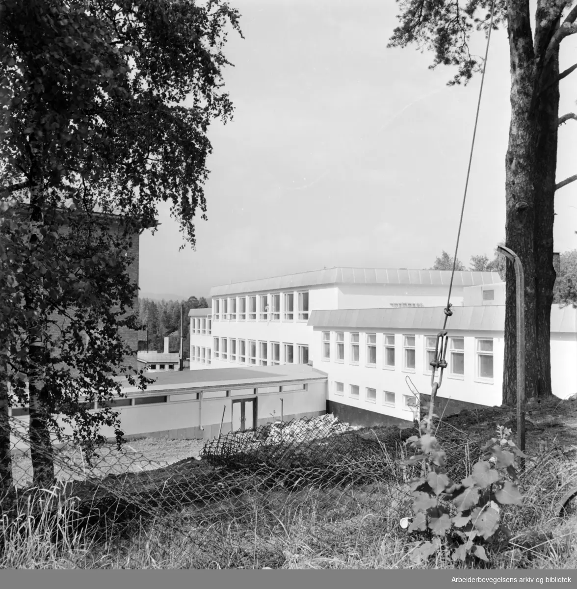 Kjelsås skole. August 1959