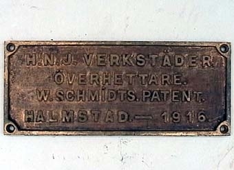 H.N.J. VERKSTÄDER
ÖVERHETTARE
W. SCHMIDTS. PATENT.
HALMSTAD 1916

Modell/Fabrikat/typ: Svart botten