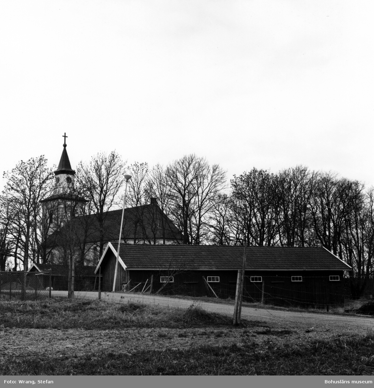 Text till bilden: "Krokstads kyrka. Kyrkstallet, från sydöst".
