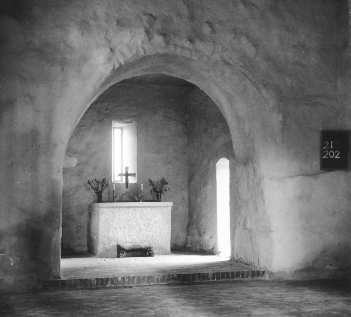 Interiör från Nydala kloster, Bondkyrkan.