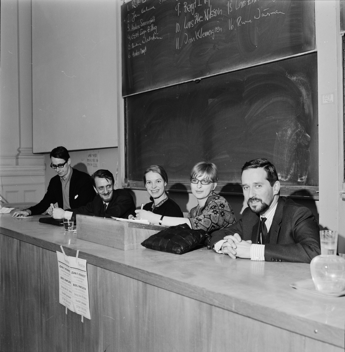 SSUH - "samtal om narkomani", Universitetet, Uppsala 1966