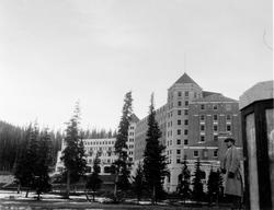 Hotell ved Lake Louise.