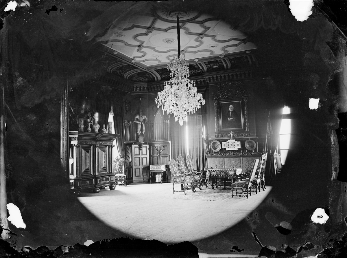 Riddarsalen, Wiks slott, Uppland före 1914