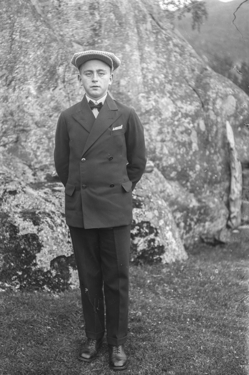 Konfirmanten Oddmund Birger Løyning i 1929. 